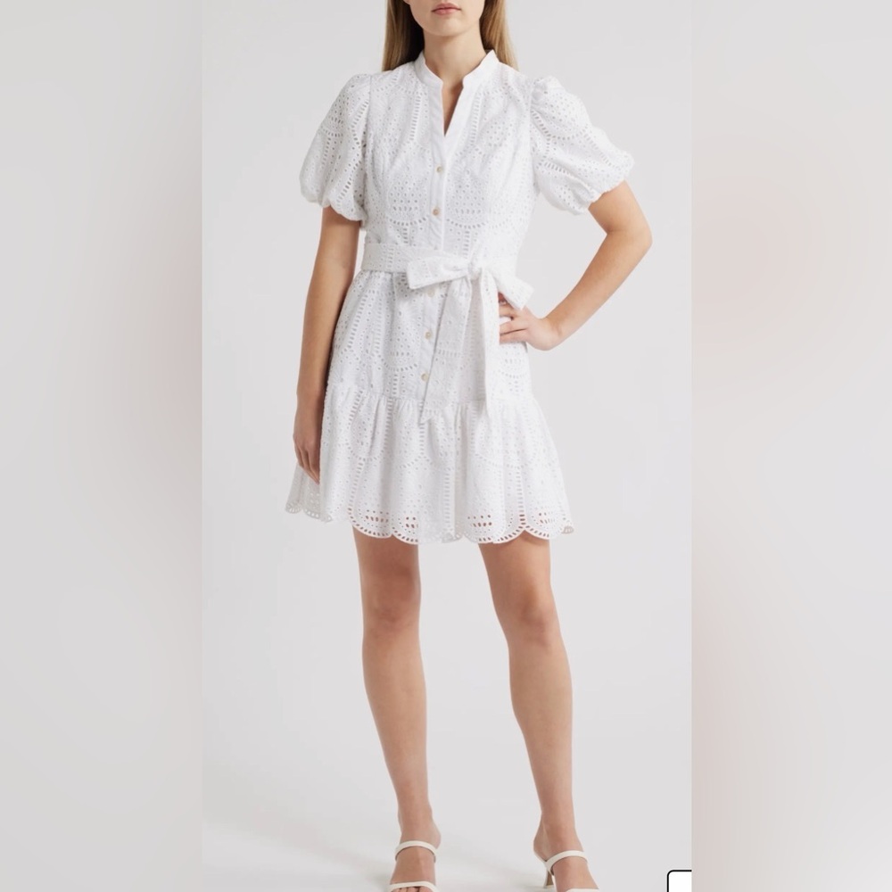 Lilly Pulitzer White Eyelet Mini Dress - Picture 4 of 11